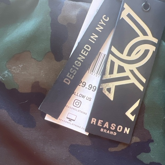 NWT Reason Clothing Classic Cargo Jogger In Camo Size Medium (Z) - Picture 3 of 8